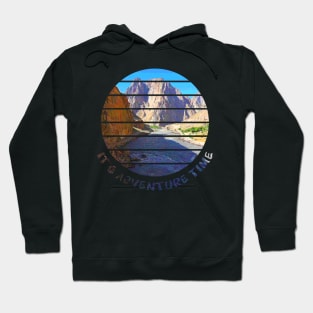 Adventure is Calling I have to go walking outside in nature and enjoy the hike in the beautiful surrounding between rivers, trees, rocks, wildlife and green fields. Hiking is a pure gem of joy.   Hoodie